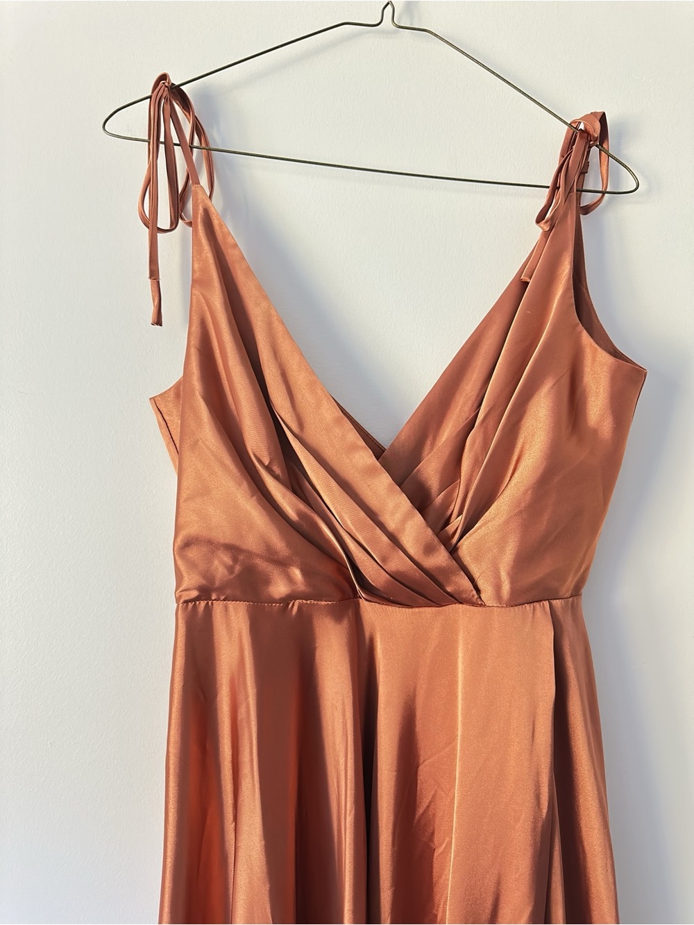 Ladivine Cinderella Devine Women's Sienna Orange Satin Dress BD105 Small